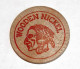 Wooden Nickel - Jeton Bois 1979 Monnaie Tête D'Indien - The Cola Clan Houston - Coca Cola - Etats-Unis - Wooden Token - Monetari/ Di Necessità