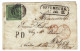 1855 - Cover From OFFENBURG To Mutzgig (Alsace) Affr. N° 3 Canc. 104 +red A.E.D / 11 + French Entr. BADE 1 STRASBOURG 1 - Covers & Documents