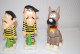 E1 Figurines - Les DALTONS - COMPLET - PLATRE - 1997 - Lucky Luke - Sonstige & Ohne Zuordnung