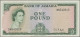 Jamaica: Bank Of Jamaica, 1 Pound L.1960 (1964 ND), Signature R. T. P. Hall As " - Jamaique