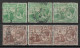 1922 TRINIDAD & TOBAGO SET OF 6 USED STAMPS (Michel # 104,105) - Trinidad & Tobago (...-1961)