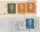 INK PEN NIB Letter Writing 2 Diff COVERS 1950s Illus SLOGAN  Netherlands Stamps Cover - Cartas & Documentos