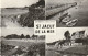 XXX -(22) ST JACUT DE LA MER - CARTE MULTIVUES : PLAGES DES HAAS , DU ROUGERET , JETEE DU CHATELET - 2 SCANS - Saint-Jacut-de-la-Mer