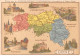 Chromos.AM14574.6x9 Cm Environ.Chocolat Aiguebelle.N°60.Carte Orne.Alençon.Argentan.La Grande Trappe.Domfront... - Aiguebelle