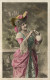 O6 - Carte Postale Fantaisie - Femme - Joyeuses Pâques - IRIS - Le Normand Phot. - Femmes