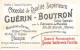 Chromos -COR10518 -Chocolat Guérin-Boutron-Mots Historiques -Madame Roland- Supplice - 6x10 Cm Env. - Guerin Boutron