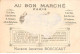 Chromos - COR14521 - Au Bon Marché - Filles - Garçons - Classe - Ecriture - Fond Or - 11x7 Cm Environ - En L'état - Au Bon Marché