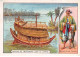 Chromos - COR14534 - Bateau De Transport - Gange - Navigateur Indou - 10x7 Cm Environ - En L'état - Au Bon Marché