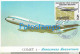 228081 ARGENTINA AVIATION AEROLINEAS ARGENTINAS COMET 4 POSTCARD - Sonstige & Ohne Zuordnung