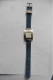 Montre Femme Réversible Steltman Métal Argenté Tissu Jean Bleu Et Cuir Blanc - Montres Modernes