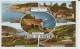 Isle Of Wight  Carte Multi Vues, Beauty Spots : Alum Bay, The Needles, Godshill, The Undercliff Niton  CM 2 Scans - Other & Unclassified