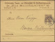 Württemberg PS 2 Streifband Die Briefmarke ESSLINGEN-BAHNHOF 15.10.1894 - Postwaardestukken