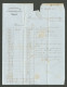 Lettre.  No 6B, Carmin-brun, Bdf + Un Voisin, Obl Grille Sur Lettre En Triple Port De Sedan Oct 51 Pour Verdun. - TB. -  - 1849-1850 Ceres