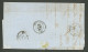 Piquage De Hesdin. No 14B, Obl Pc 1517 Sur  Lettre D'Hesdin Déc 61 Pour Brignoles. - TB - RR - 1853-1860 Napoléon III.