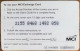 Carte De Recharge - MCI Exchange Card  USA 1995 ~49 - Autres & Non Classés