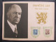 GEDENKBLATT Pamětní List Dr. Edvard Beneš, Jan Masaryk  /// P6358 - Covers & Documents