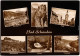 Bad Schandau Mehrbild, Schrammsteine, Markt, Panorama 1956  - Bad Schandau