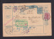 1909 - 10 F. Paketkarte Mit Zufrankatur Ab Zagreb Nach Der Schweiz - Lettres & Documents