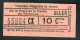 Ticket Tramway Début XXe "Tramways Electriques De Rennes / La Place De La Mairie Au Terminus" Billet Transport Bretagne - Europa