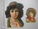 DECOUPAGE ANCIEN Grand Format Genre CHROMO: PORTRAIT ENFANT Lot 2 Différents - Garçonnet Berger ? - Infantes