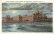 73300098 Atlantic_City_New_Jersey Scene Showing Hotel Dennis By Moonlight Illust - Andere & Zonder Classificatie