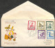 Netherlands 1950 Child Welfare 5v, FDC, Open Flap, Stamped Address, First Day Cover - Briefe U. Dokumente