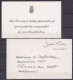 USA - Env. + Carte De Remerciement En Franchise Postale De Mrs. Jacqueline Kennedy 1963 Pour ESTINNES-AU-MONT Suite à Co - Covers & Documents