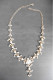 Vintage - Collier Princesse Métal Doré Serti Perles Fines Blanches Et Cristaux Strass Blanc Transparent - Necklaces/Chains