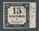 A-730: FRANCE: Taxe N°4 Obl, Bord De Feuille (aminci) - 1859-1959 Usati