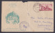 Inde India 1967 Used FDC Censor Cover, Quit India Movement, Statue, Flag, First Day Cover - Storia Postale