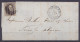 L. Affr. N°10 P80 Càd MARCHIENNE-AU-PONT /1 JUIL 1862 Pour FLAVION (au Dos: Càd Arrivée ANTHEE) - 1858-1862 Medallions (9/12)