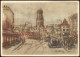 Barmen-Wuppertal ALTER MARKT Nach PASTELL VON AUGUST BROCKER, Künstlerkarte 1950 - Wuppertal