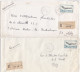 36983# LOT 14 LETTRES FRANCHISE PARTIELLE RECOMMANDE Obl GROSBLIEDERSTROFF MOSELLE 1967 1968 Pour METZ 57 - Covers & Documents