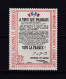 NOUVELLE-CALEDONIE 1965 TIMBRE N°326 NEUF AVEC CHARNIERE APPEL DU 18 JUIN - Unused Stamps
