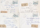 36996# LOT 17 LETTRES FRANCHISE PARTIELLE RECOMMANDE Obl L'HOPITAL MOSELLE 1967 1968 Pour METZ 57 - Cartas & Documentos