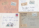 36996# LOT 17 LETTRES FRANCHISE PARTIELLE RECOMMANDE Obl L'HOPITAL MOSELLE 1967 1968 Pour METZ 57 - Cartas & Documentos