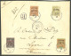 Lettre Cad "Canton-Chine" Août 1906 Sur Chine 47 + Canton 6 + 23 + 26, Sur Enveloppe Recommandée Pour Lyon. - TB. - R - Other & Unclassified
