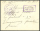 Lettre Cad "Corr. D'Armées/Shang-Hai" Janv 1902 Sur Enveloppe En FM Pour La France, Au Recto Griffe Encadrée Violette "C - Autres & Non Classés