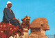 EGYPTE - Giza - Camel Driver Near The Famous Sphinx - Animé - Carte Postale - Gizeh