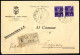 Cover 1944/45, 4 Cartoline Dal 13.5.1944 Al 21.4.1945 (due Raccomandate Con Risposta) Affrancate Con Valori G.N.R., Sass - Autres & Non Classés