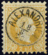 O 1867, 2 Soldi Gelb Feiner Druck, Entwertet Mit Schwarzem Einkreisstempel "ALEXANDRIEN 18/8/73", Rückseitig Mit Größere - Levante-Marken