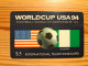 Prepaid Phonecard USA, Global Telecom Network - Football World Cup, Nigeria - Altri & Non Classificati