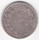 5 Francs 1831 K Bordeaux, Louis Philippe I, Tète Nu,  En Argent, Gad# 676 - 5 Francs