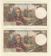 Delcampe - 12x 10 Francs VOLTAIRE FRANCE Type 1963 F.62.47 P.630 SUP Série X12 - 10 F 1963-1973 ''Voltaire''