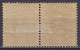 Belgique - Paire N°27c * Lion Couché 2c Bleur Crayeux - Cote: 700€ - 1869-1888 Lying Lion