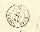 1871 CASTEL DI SANGRO DC + NUMERALE A PUNTI CON TESTO X NAPOLI DUE LETTERE CON AMBULANTI NAPOLI ROMA E ROMA NAPOLI - Poststempel