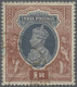 India: 1937-43 Four KGVI. Stamps Showing WATERMARK INVERTED, With 1937-40 2a.6p. - Gebruikt