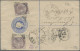 India - Postal Stationery: 1890 Postal Stationery Registered Envelope 2a. Blue U - Ohne Zuordnung