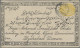 Hyderabad: 1891 Stationery Envelope ½a. Yellow With Private Printing Of Surround - Hyderabad