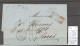 France -Lettre Du Paquebot De La Méditerranée  OSIRIS  - 1854 - Constantinople Pour Paris - Maritieme Post